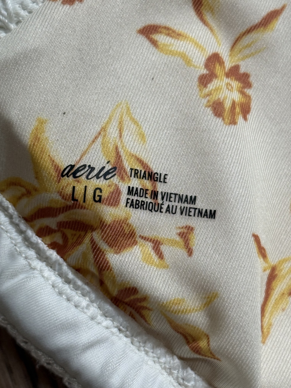 aerie Cream Crochet Triangle Bandeau - Picture 4 of 4